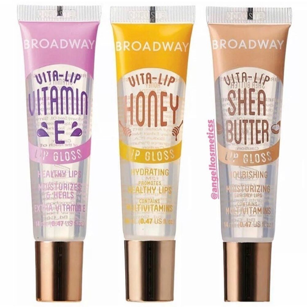 set of the new broadway lipglosses